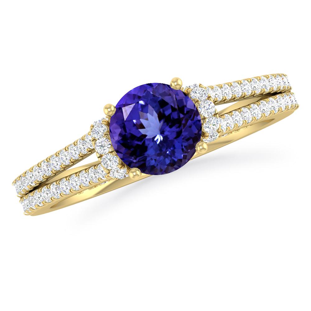 Yellow Gold - Tanzanite