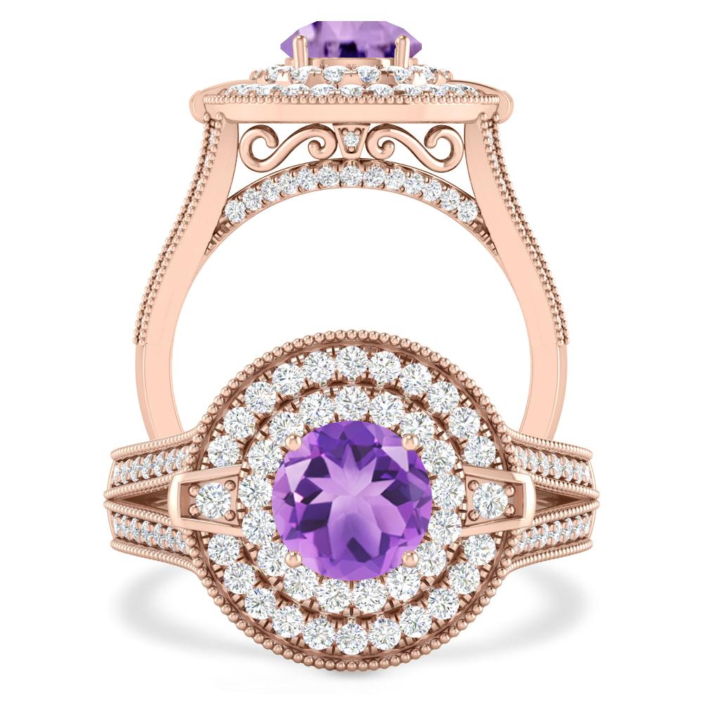 Rose Gold - Amethyst