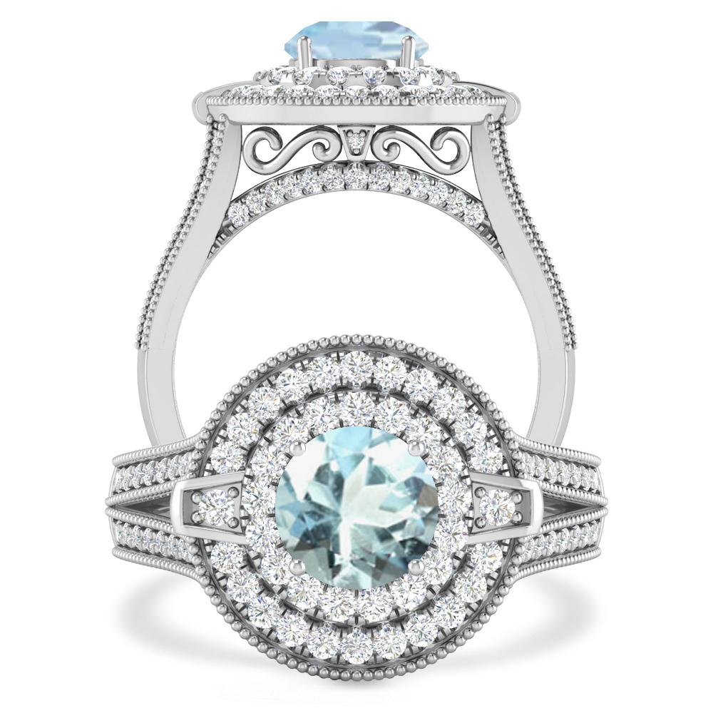 White Gold - Aquamarine