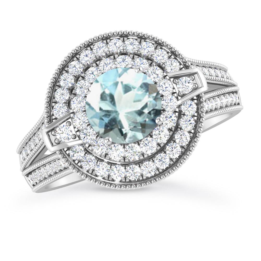 White Gold - Aquamarine