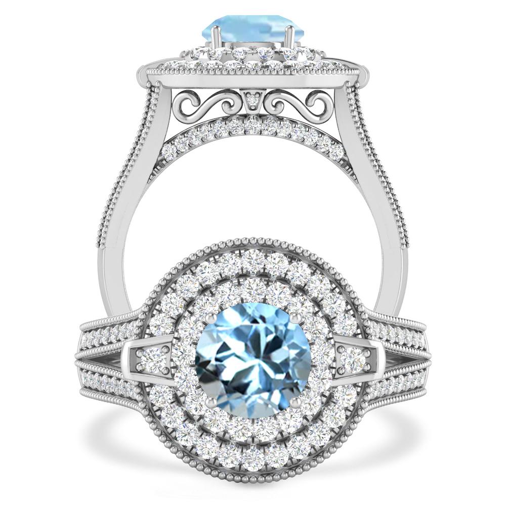 White Gold - Aquamarine