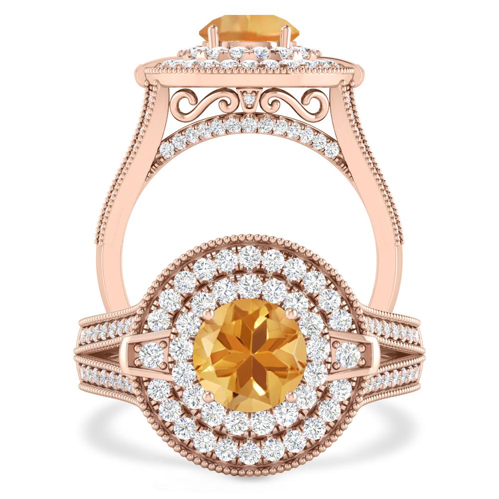 Rose Gold - Citrine