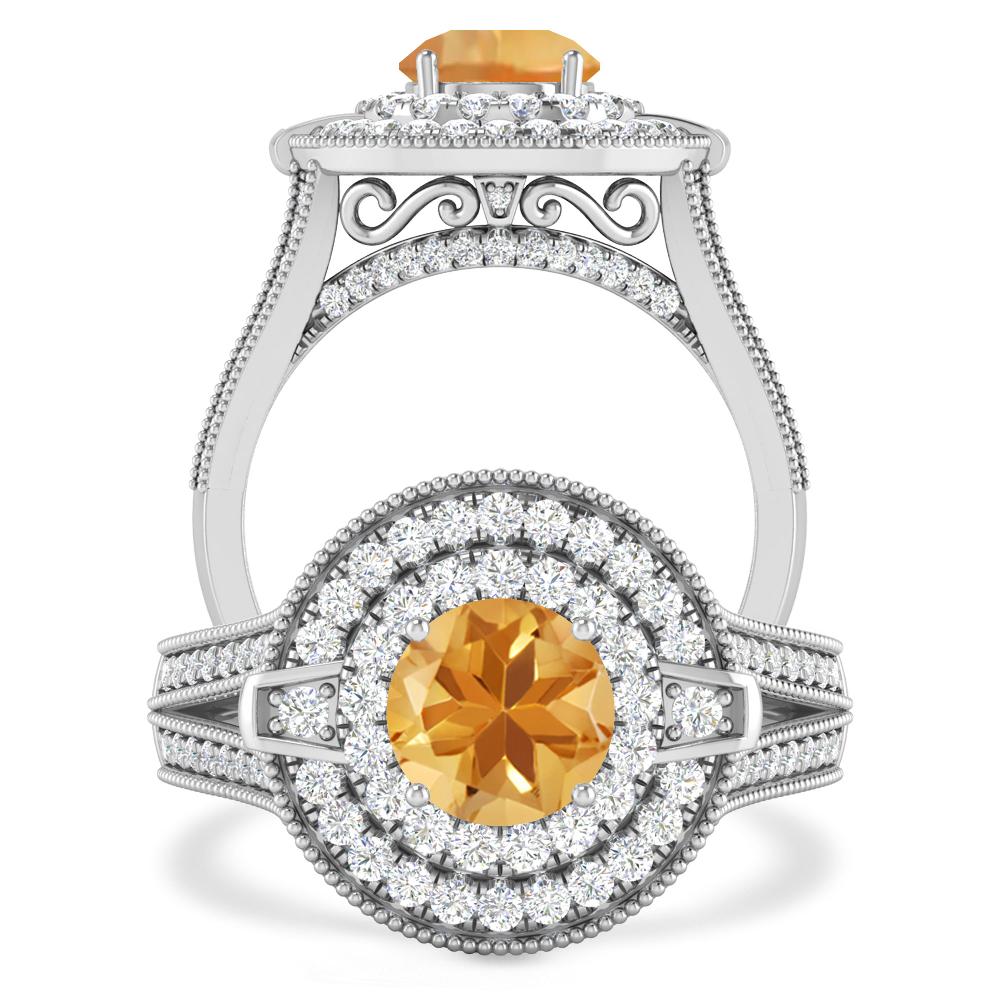 White Gold - Citrine
