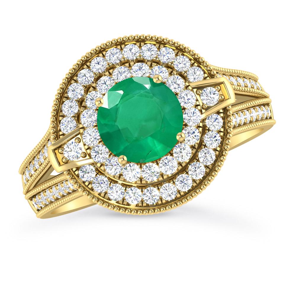 Yellow Gold - Emerald