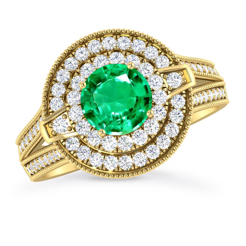 Yellow Gold - Emerald