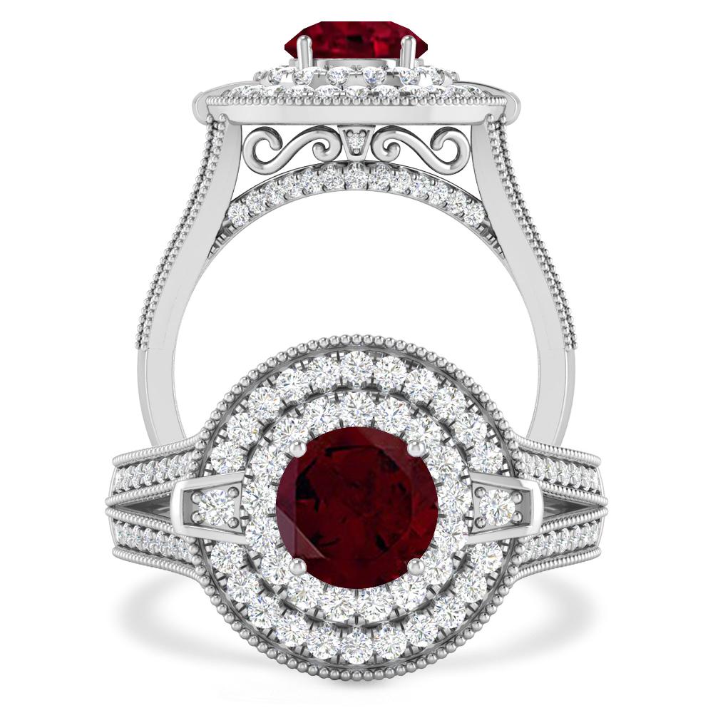 White Gold - Garnet