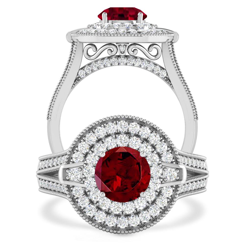 White Gold - Garnet