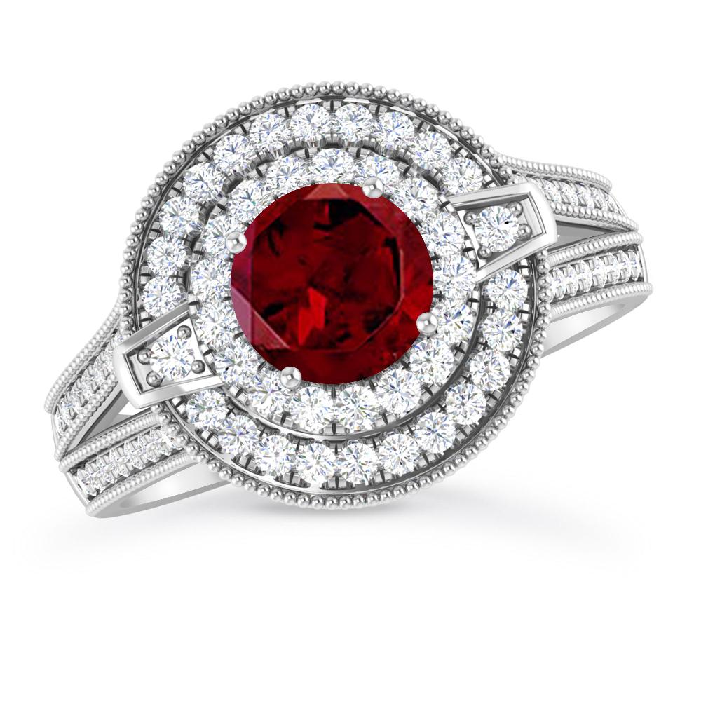 White Gold - Garnet