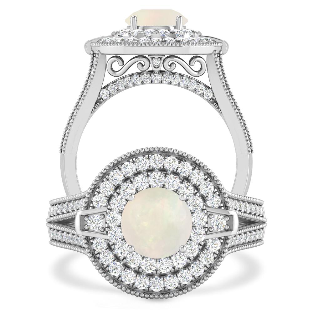 White Gold - Opal