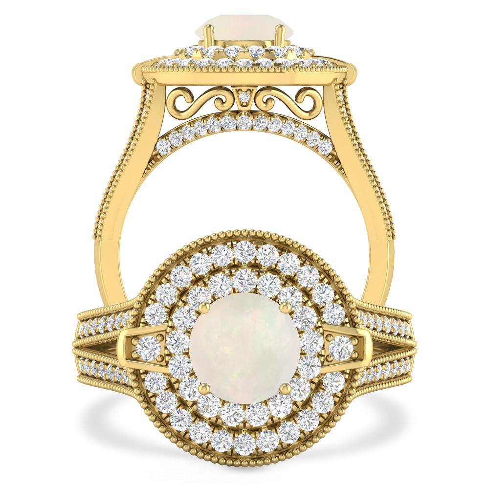 Yellow Gold - Opal