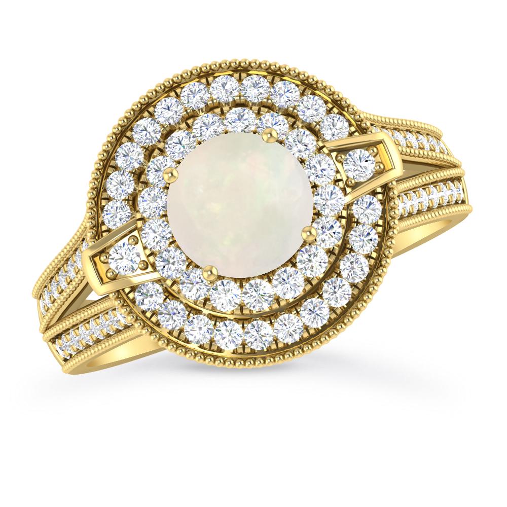 Yellow Gold - Opal