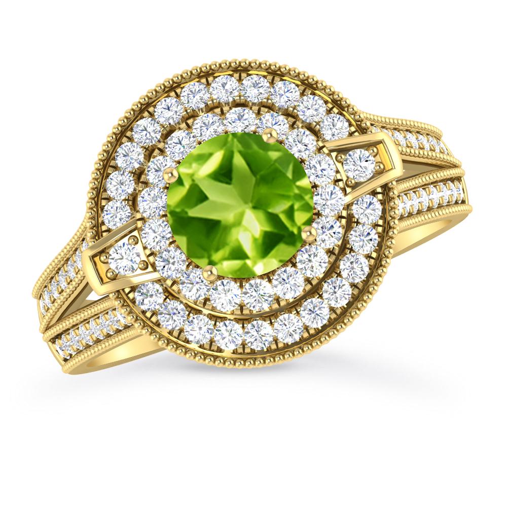 Yellow Gold - Peridot