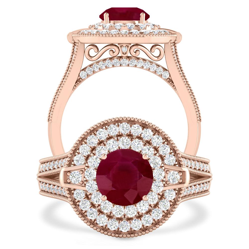 Rose Gold - Ruby