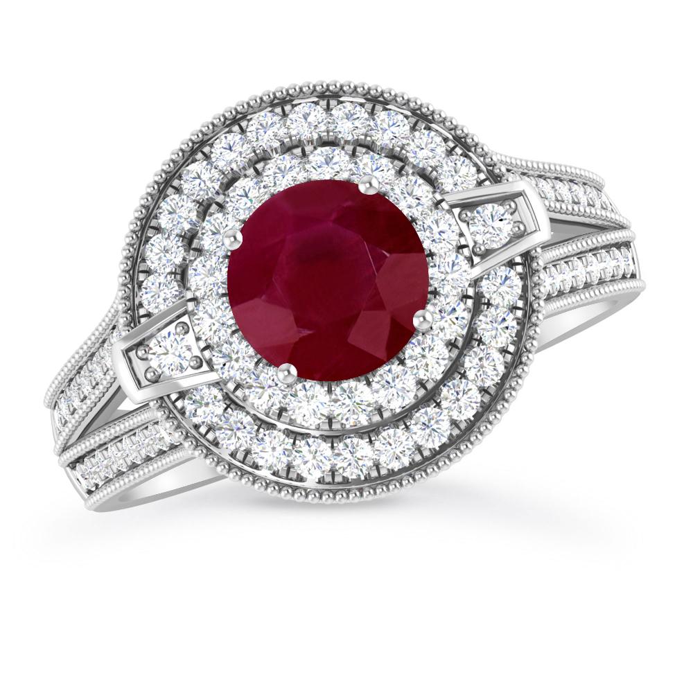 White Gold - Ruby