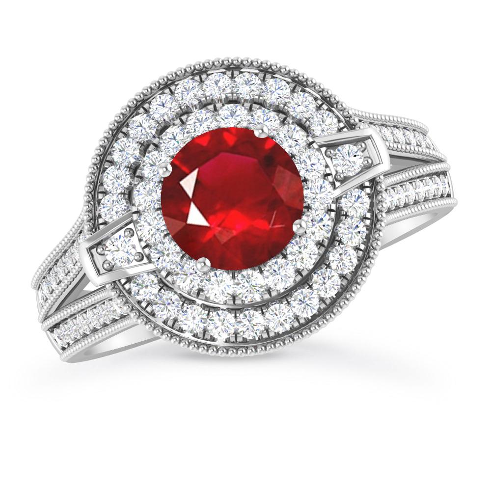 White Gold - Ruby