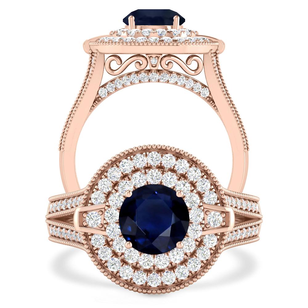 Rose Gold - Sapphire