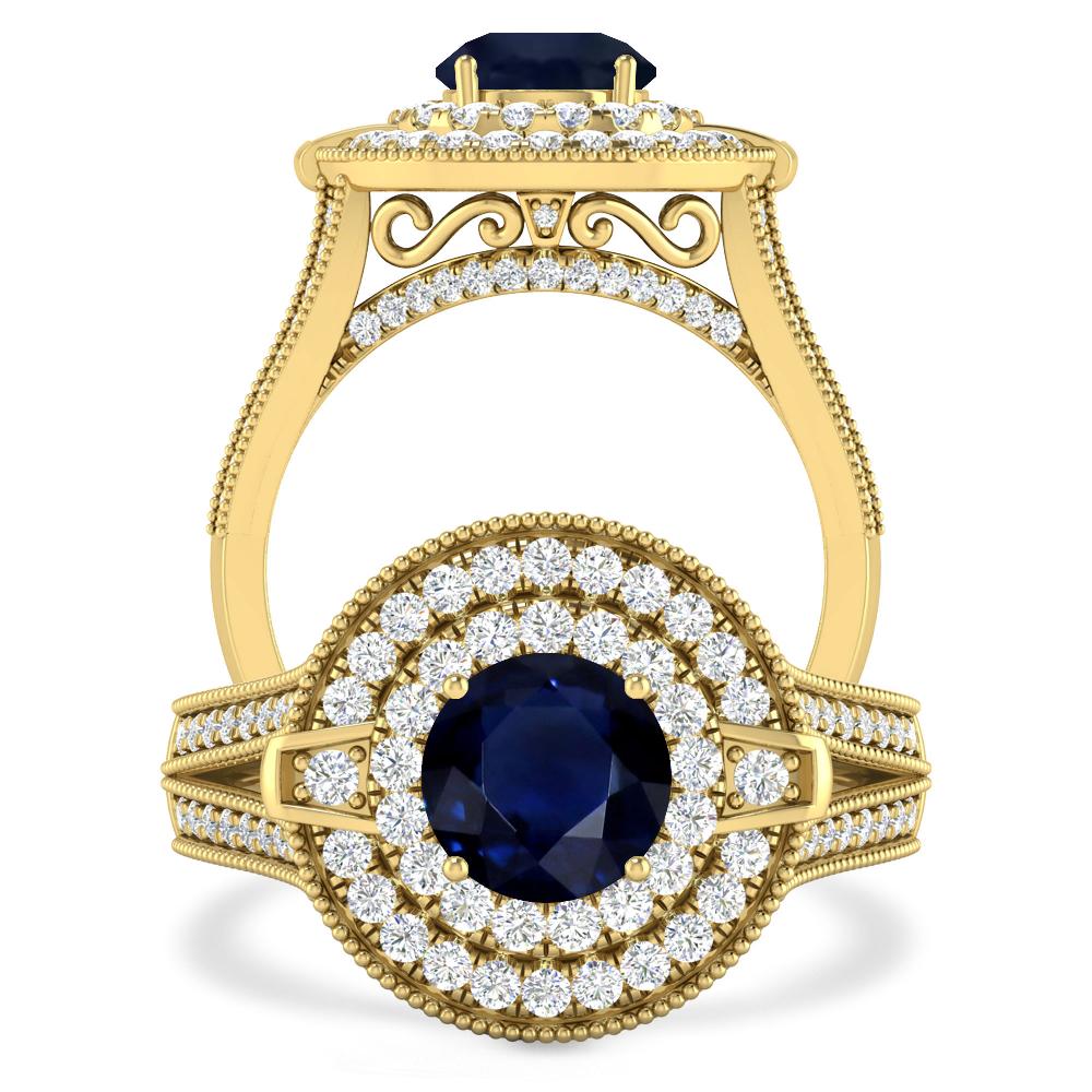 Yellow Gold - Sapphire