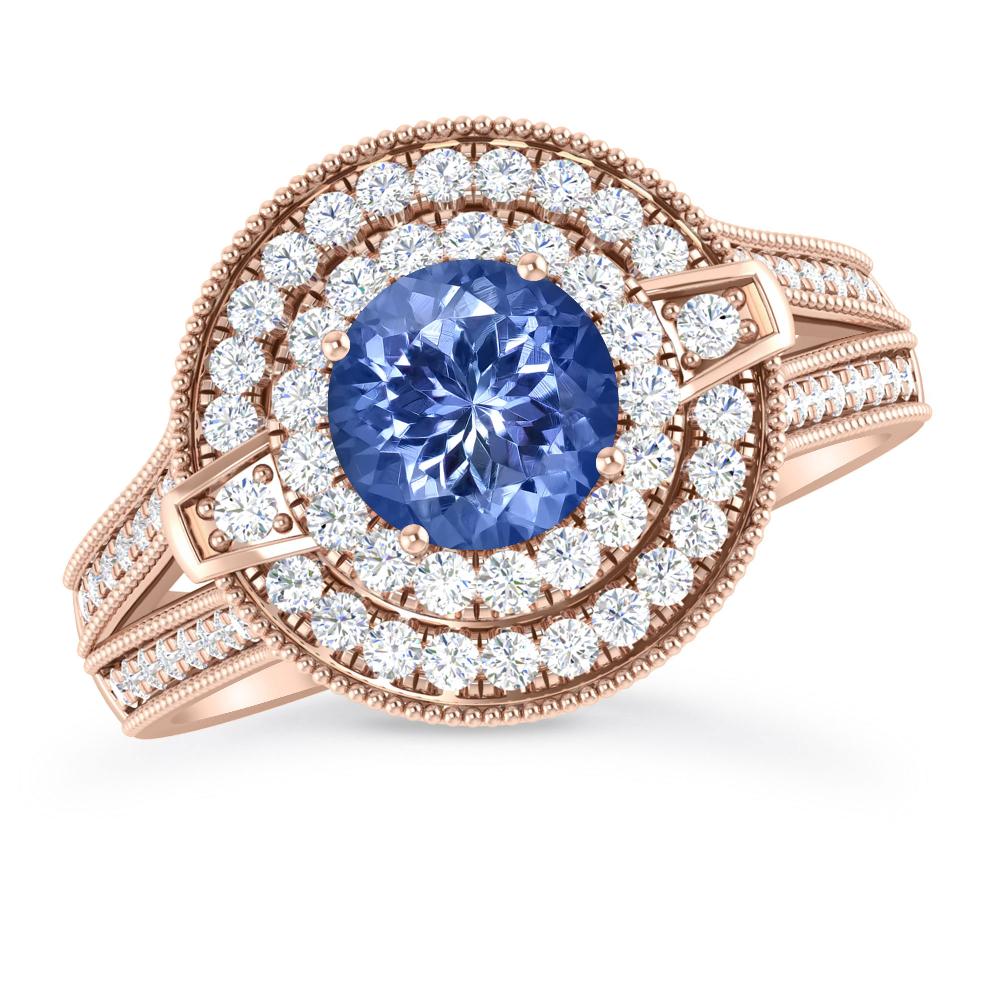 Rose Gold - Tanzanite