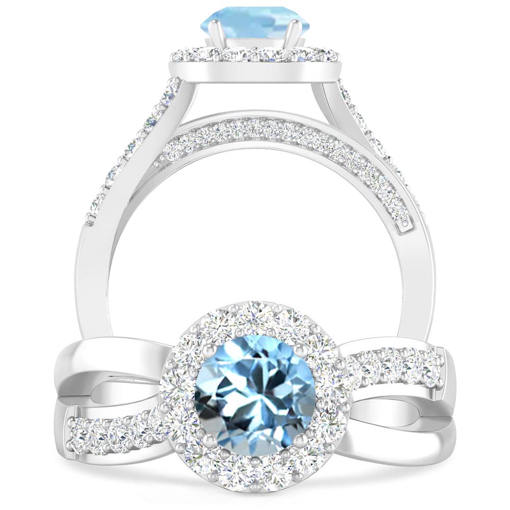 White Gold - Aquamarine