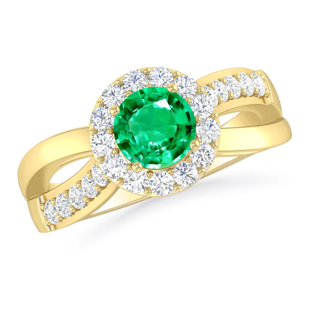 Yellow Gold - Emerald