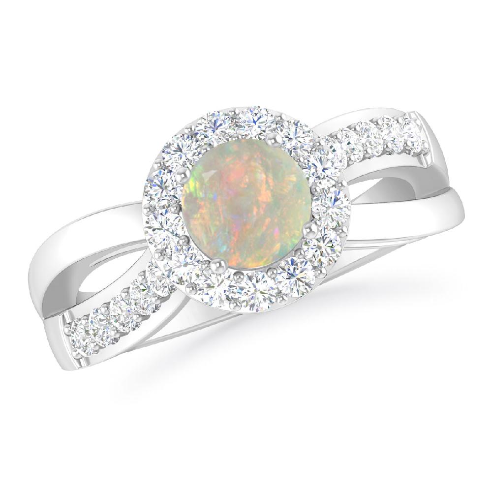 White Gold - Opal