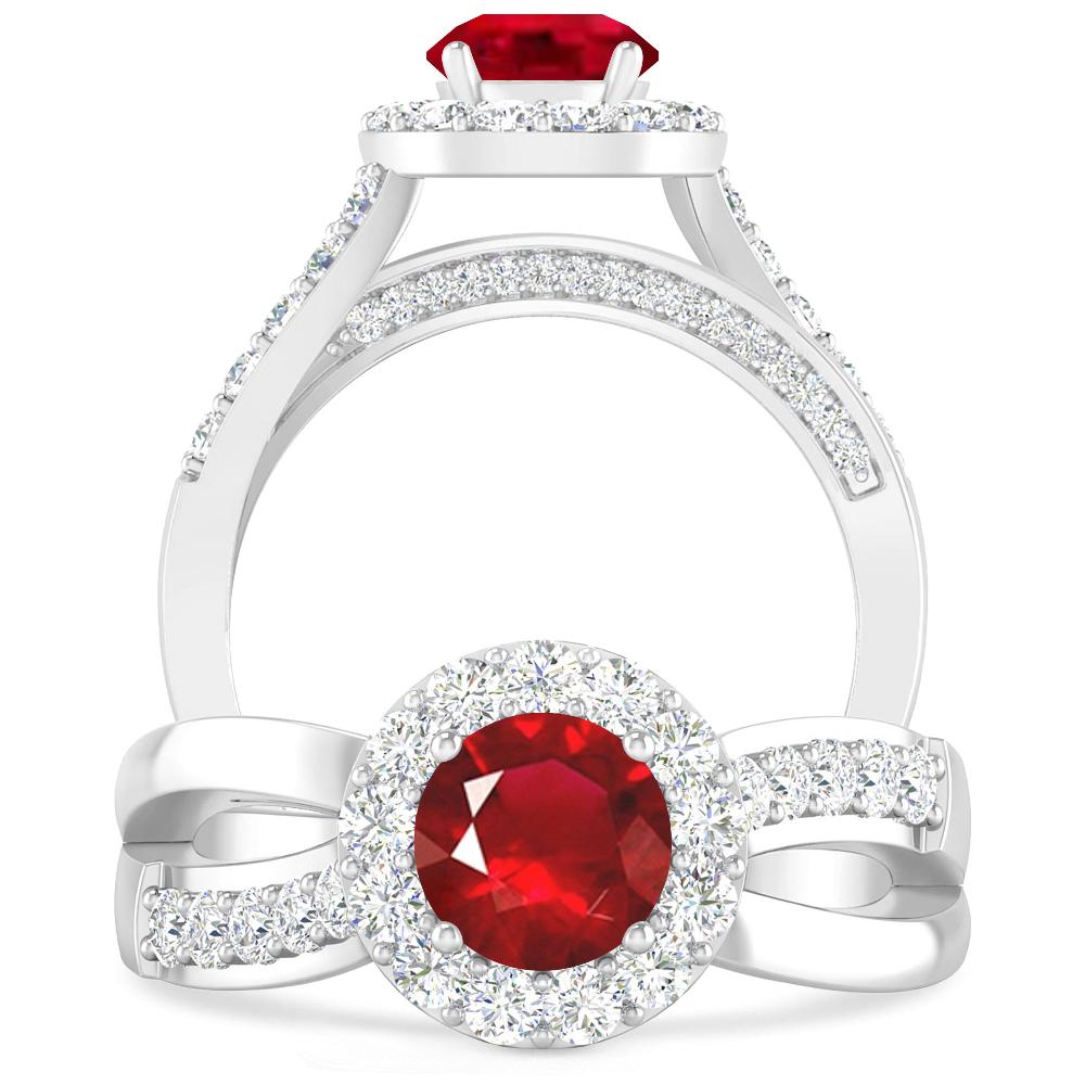 White Gold - Ruby