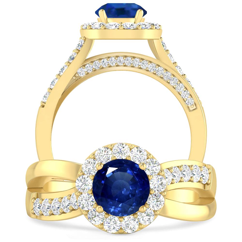 Yellow Gold - Sapphire