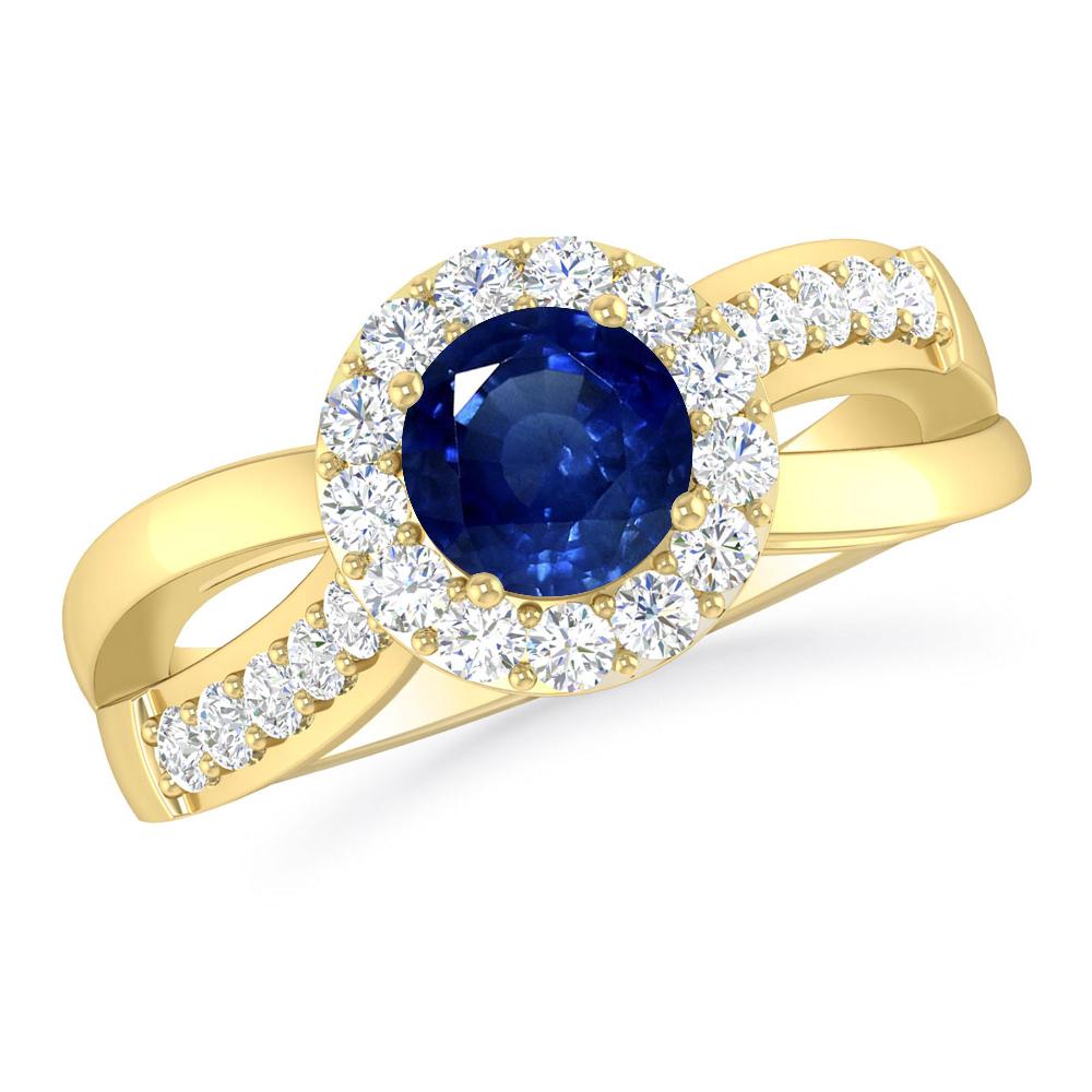 Yellow Gold - Sapphire