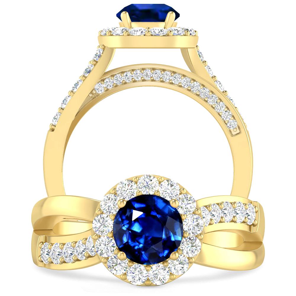 Yellow Gold - Sapphire