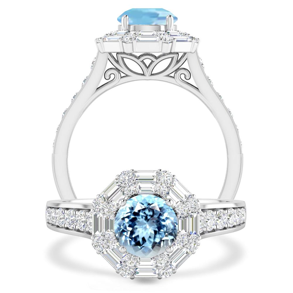 White Gold - Aquamarine