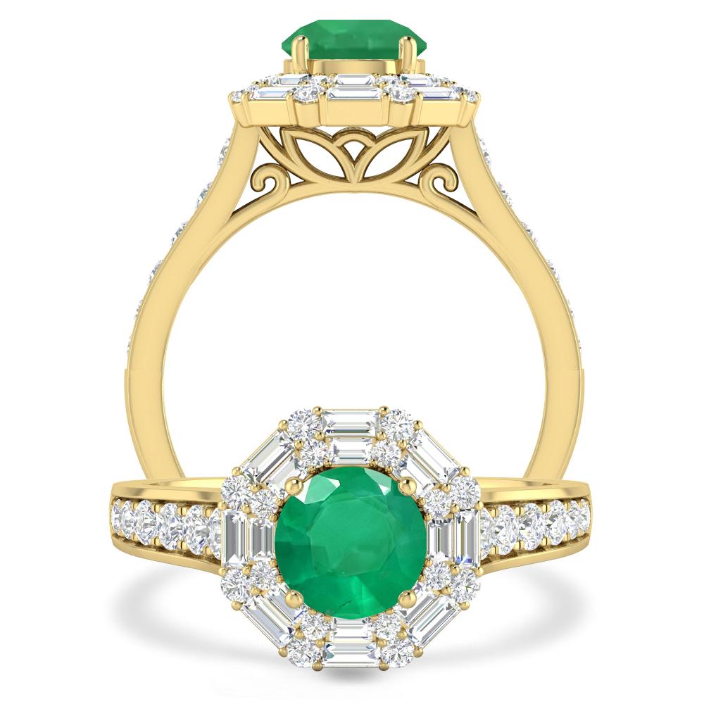 Yellow Gold - Emerald