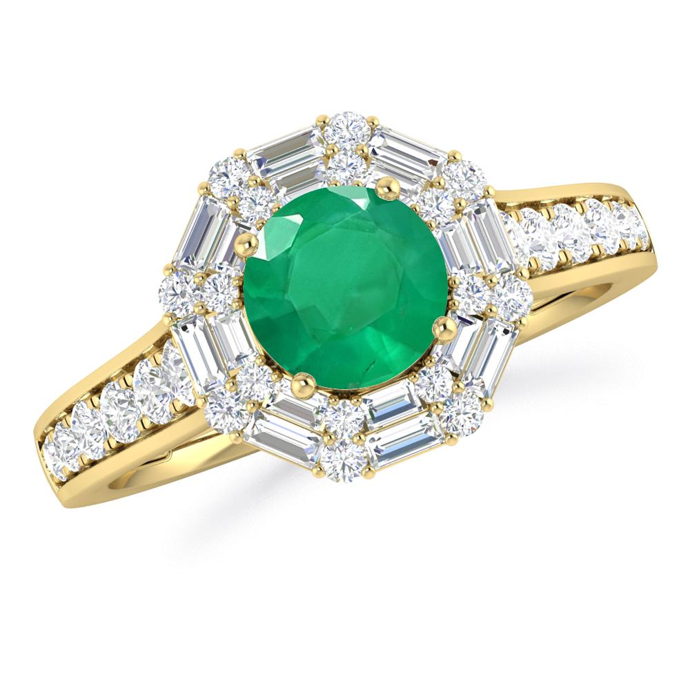Yellow Gold - Emerald