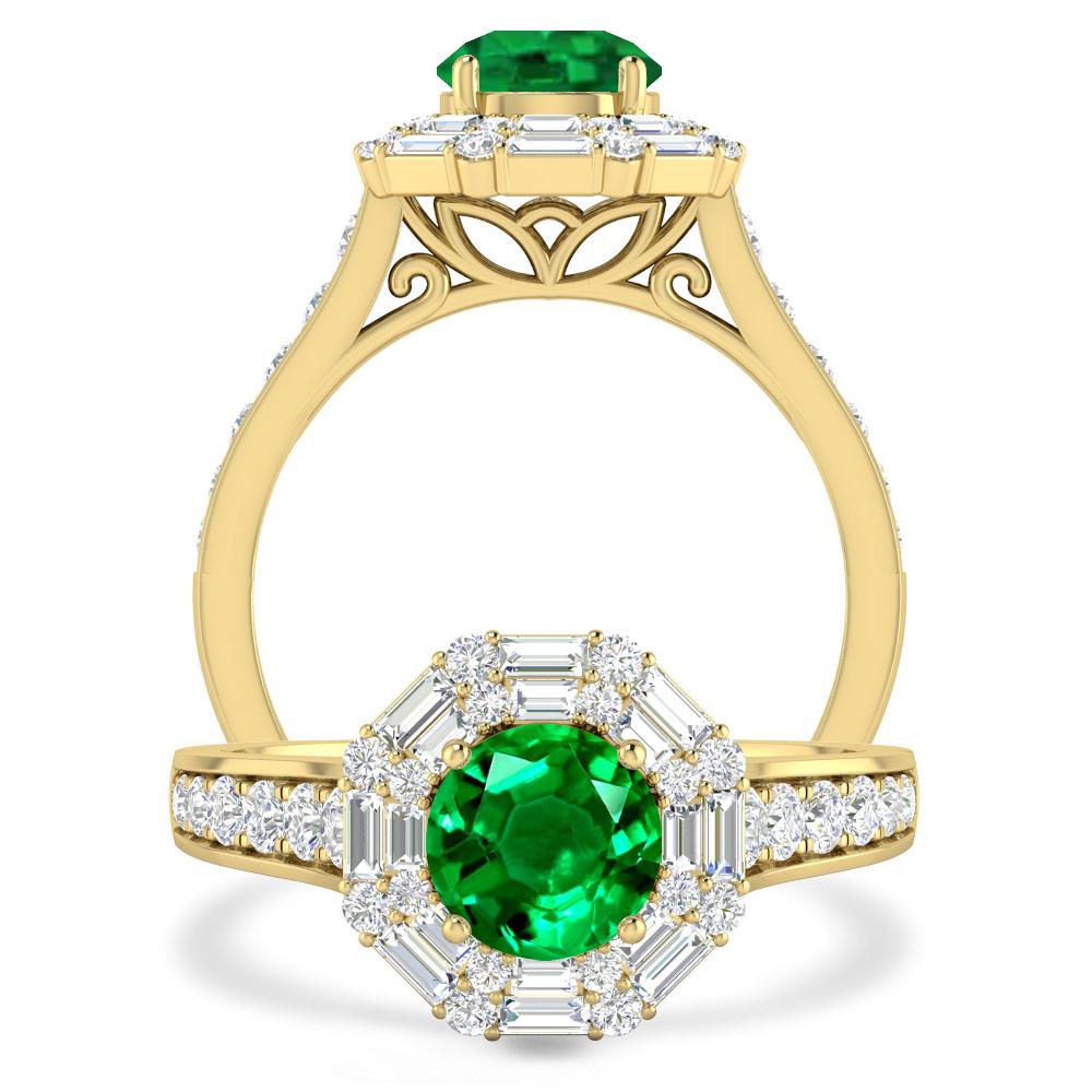 Yellow Gold - Emerald