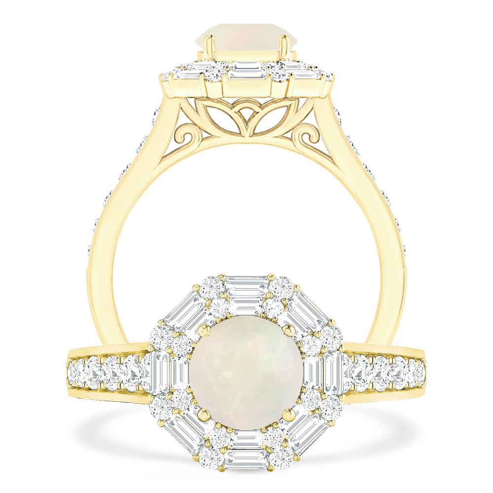 Yellow Gold - Opal