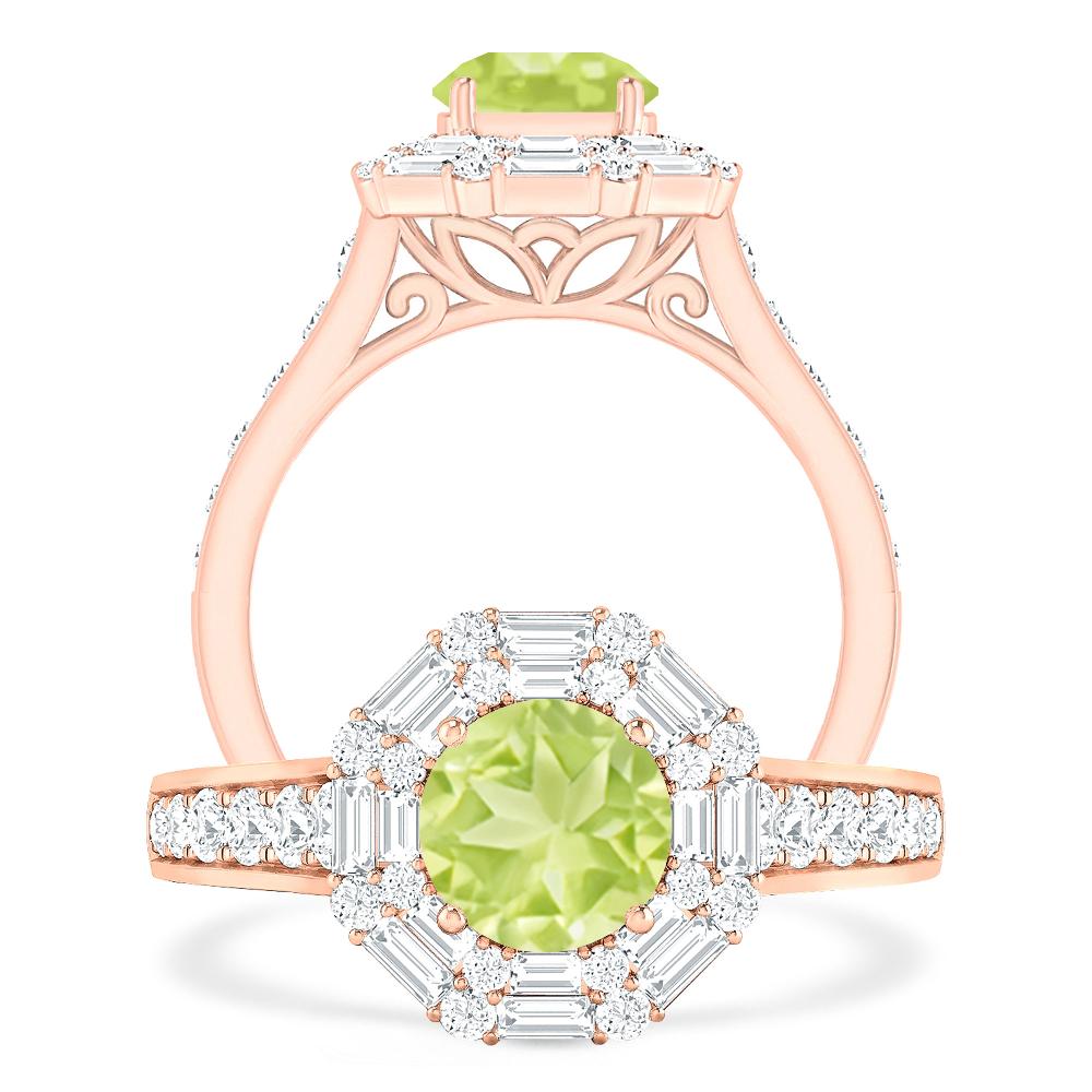 Rose Gold - Peridot