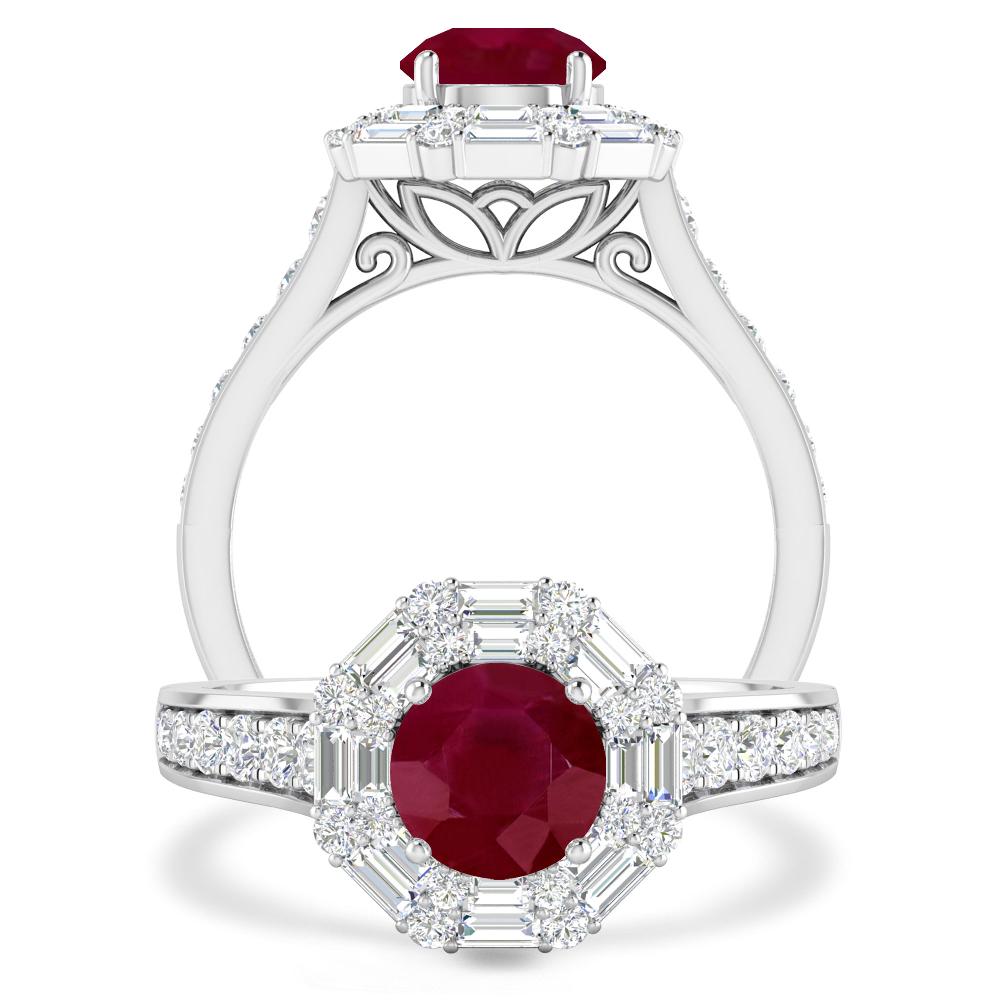 White Gold - Ruby