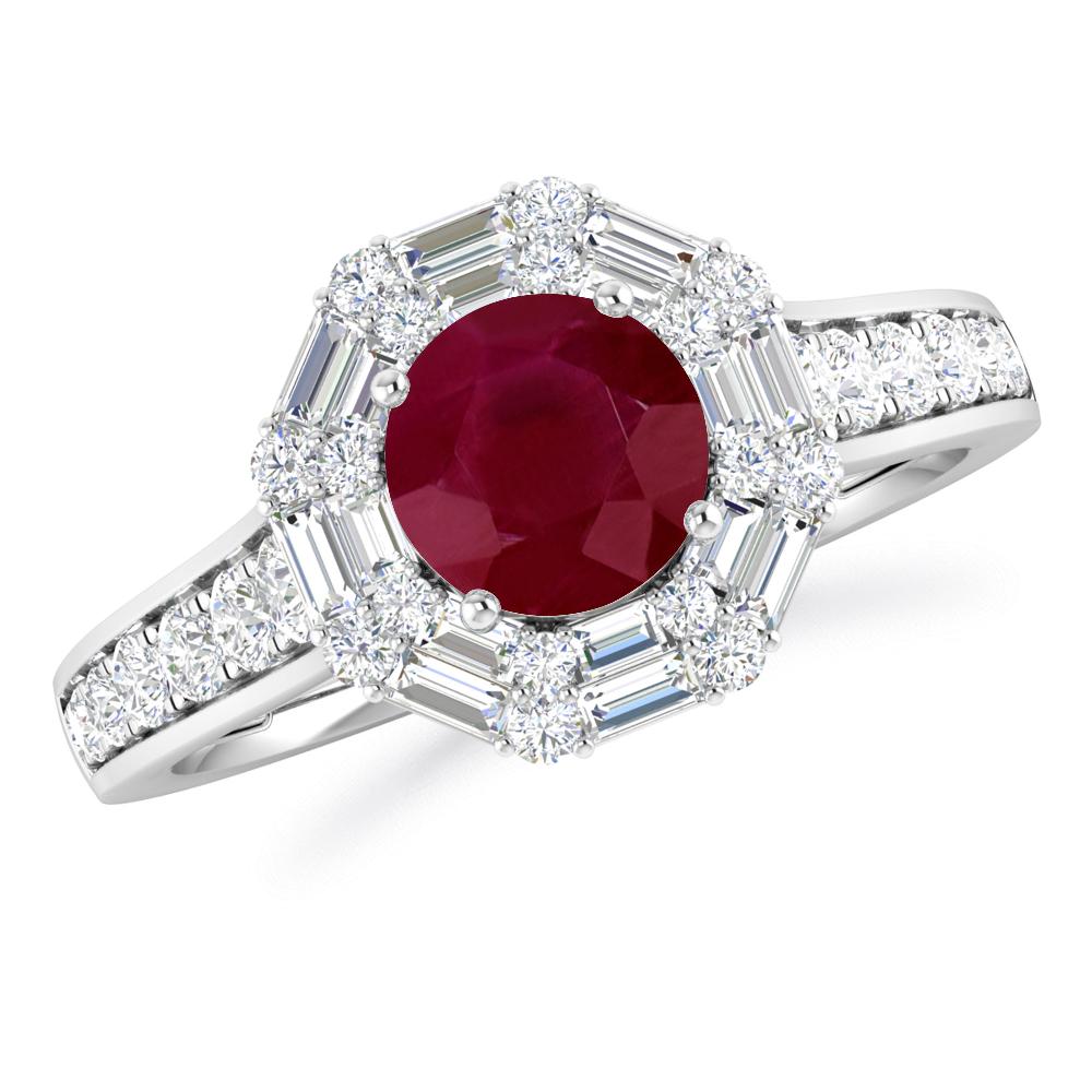 White Gold - Ruby