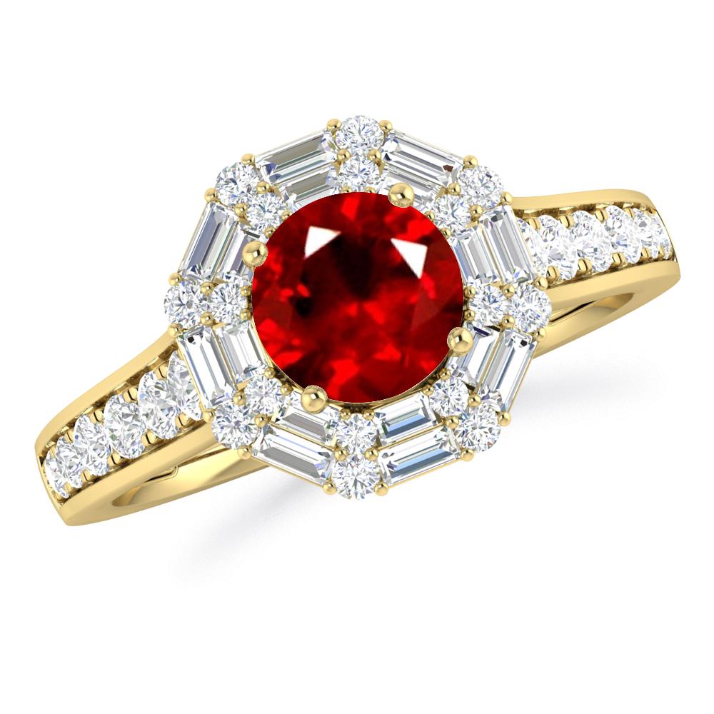 Yellow Gold - Ruby