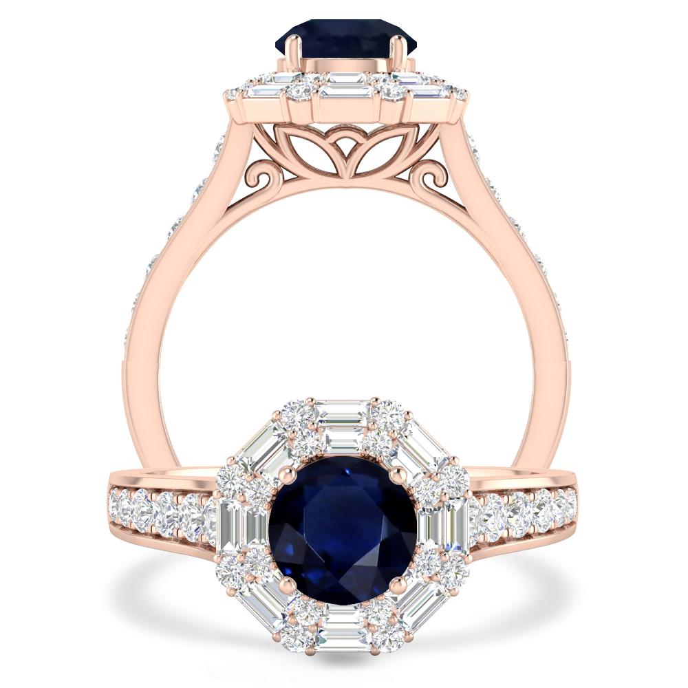 Rose Gold - Sapphire