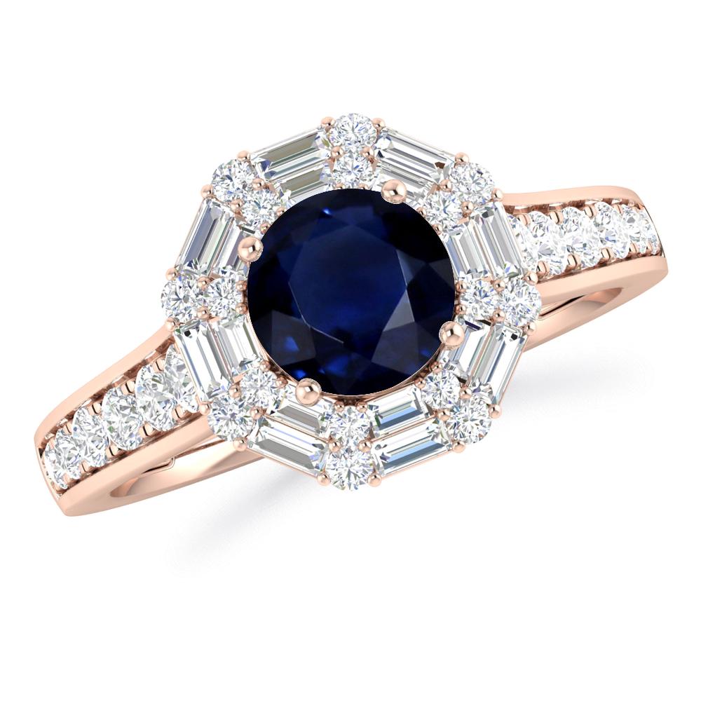 Rose Gold - Sapphire