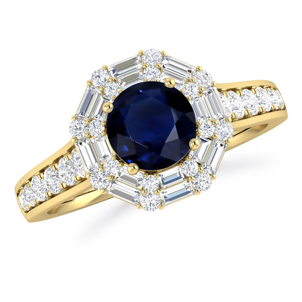 Yellow Gold - Sapphire