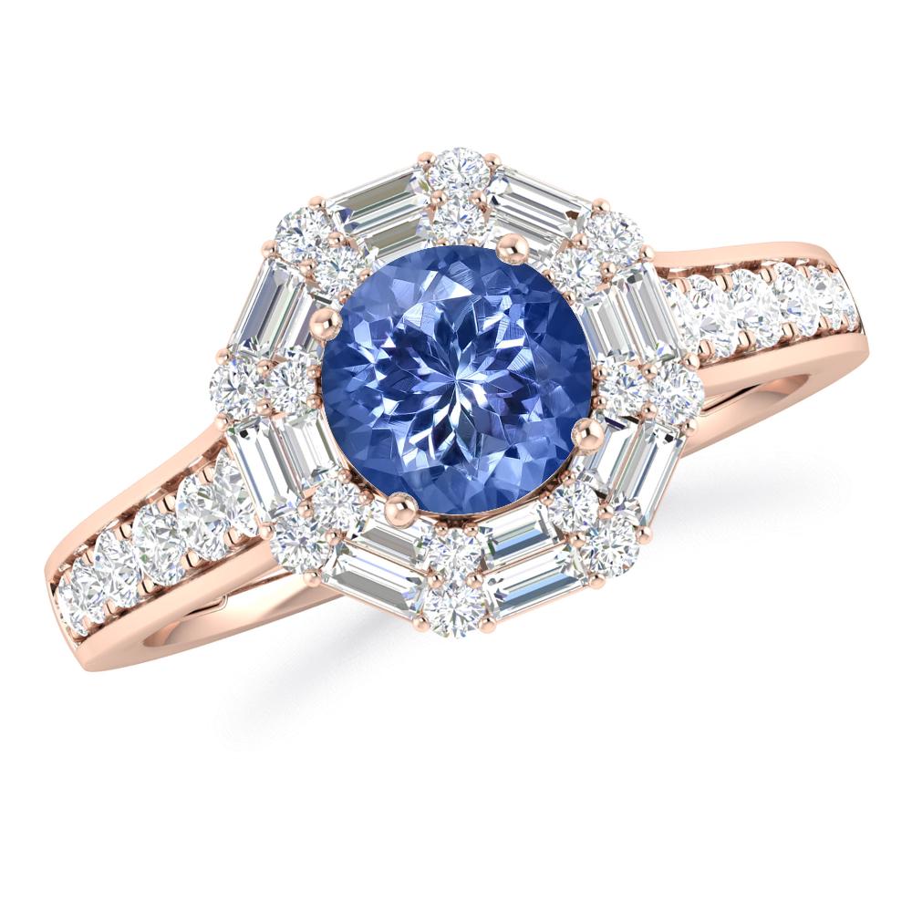 Rose Gold - Tanzanite