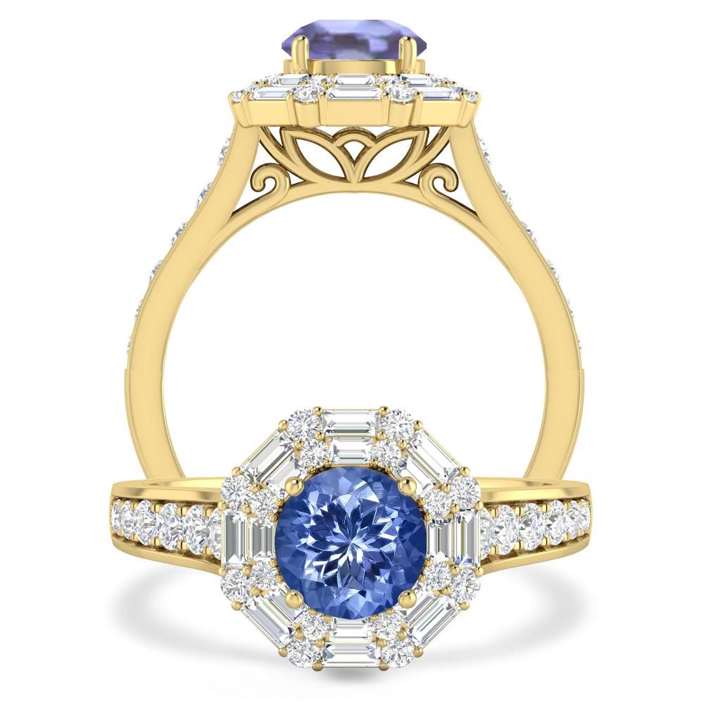 Yellow Gold - Tanzanite