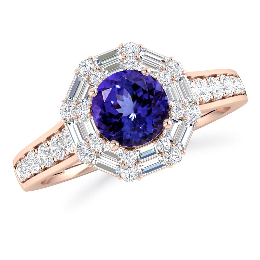 Rose Gold - Tanzanite