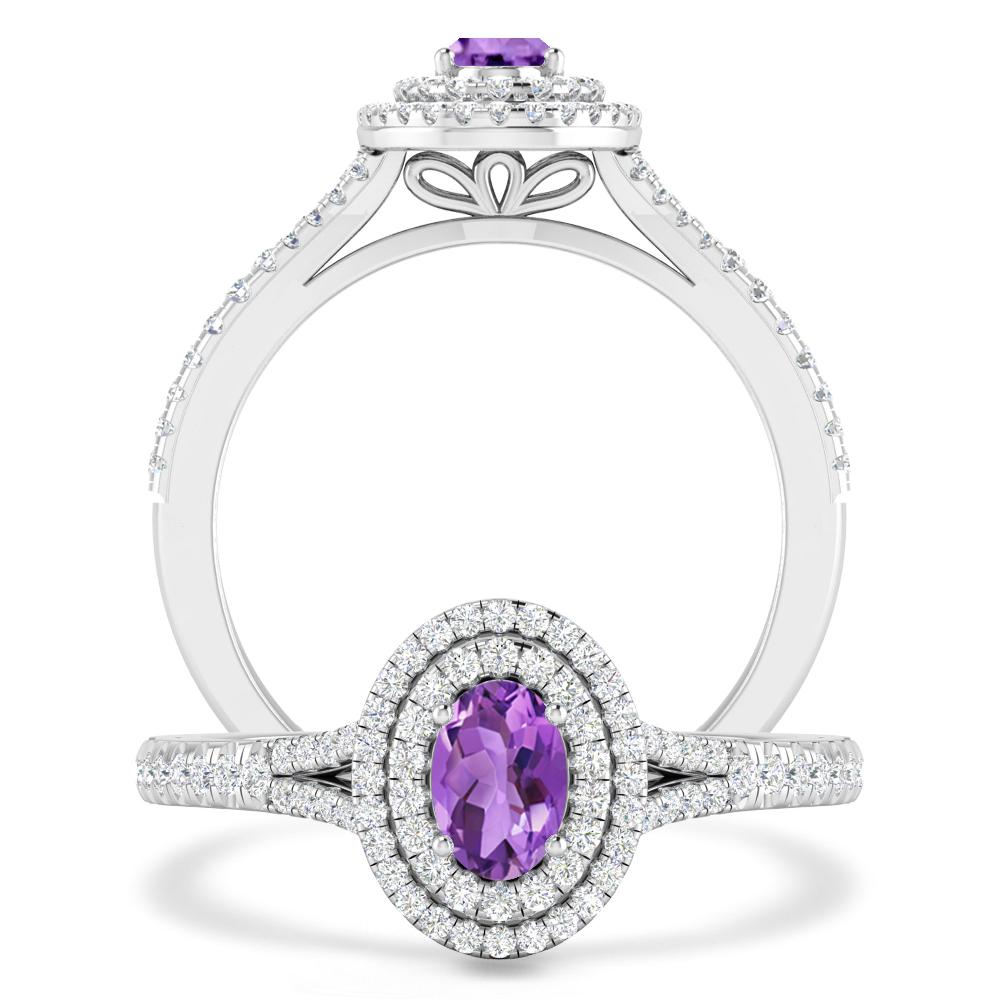 White Gold - Amethyst