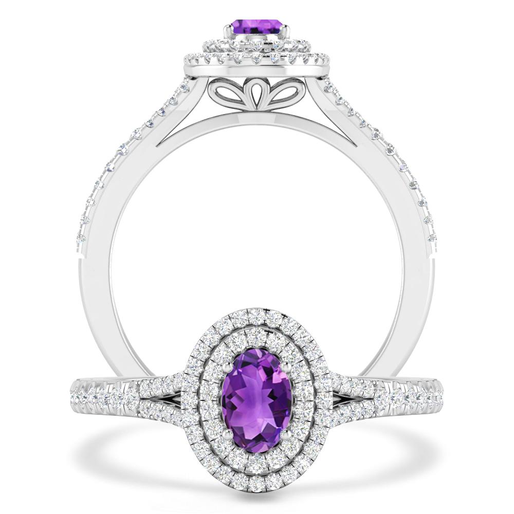 White Gold - Amethyst