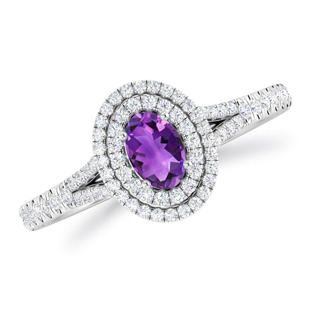 White Gold - Amethyst