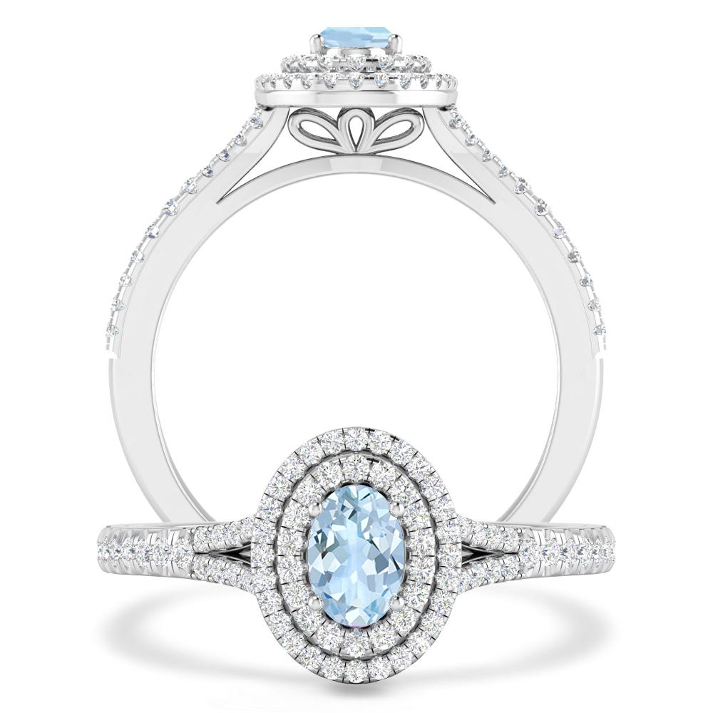 White Gold - Aquamarine