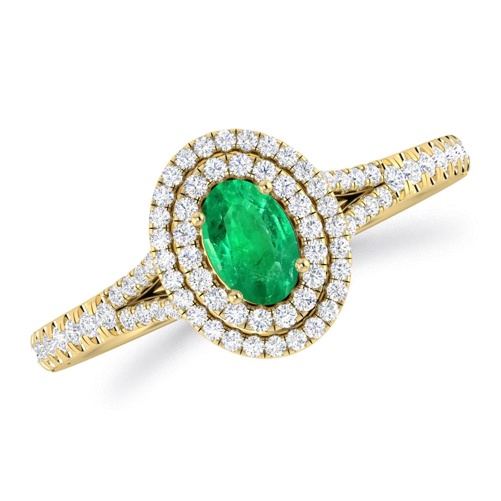 Yellow Gold - Emerald