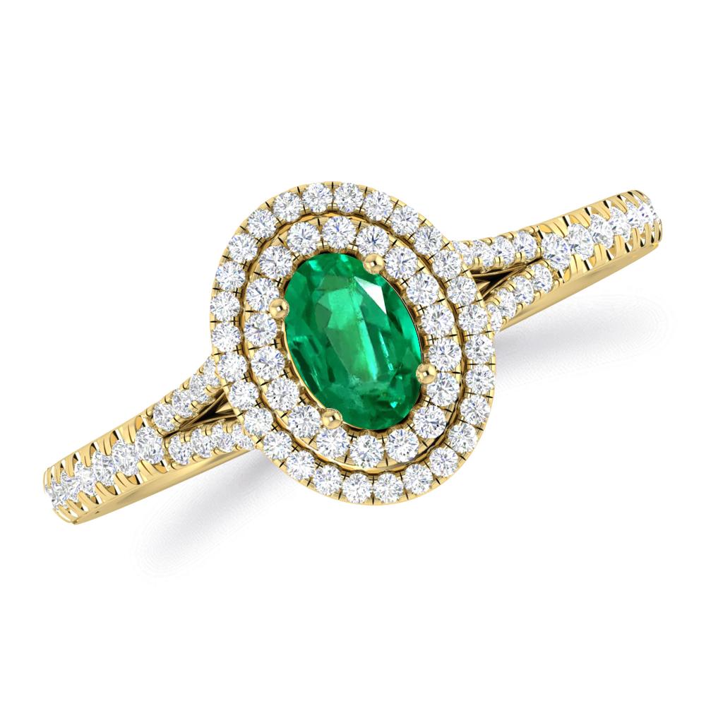 Yellow Gold - Emerald